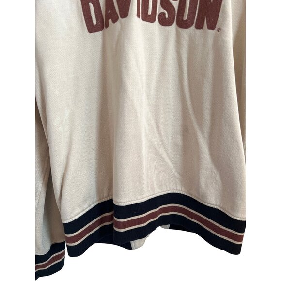 Harley Davidson Women's Size XL Cream Motorcycle Full Zip Bomber Jacket - Picture 7 of 7